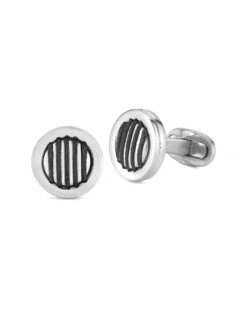 ALOR Gentlemens Stainless Steel Cufflinks Cufflinks & Tie Bars