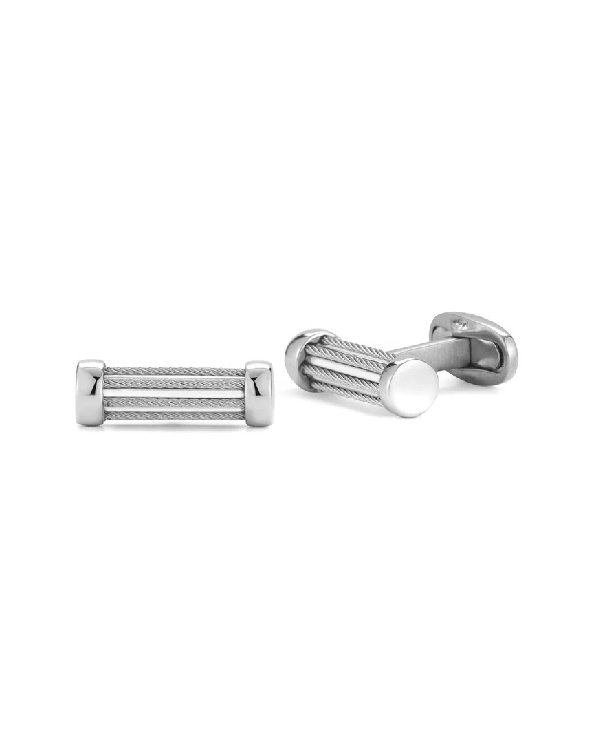 ALOR Gentlemens Stainless Steel Cufflinks Cufflinks & Tie Bars