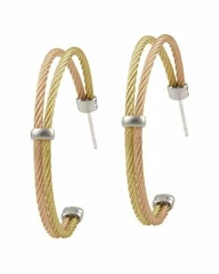 ALOR Classique 18K & Stainless Steel Cable Earrings Women