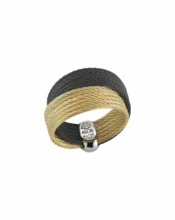 ALOR Noir 18K Cable Ring Women Rings