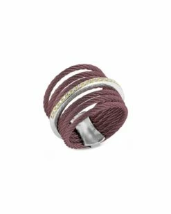 ALOR Classique 18K Diamond Cable Ring Women Rings