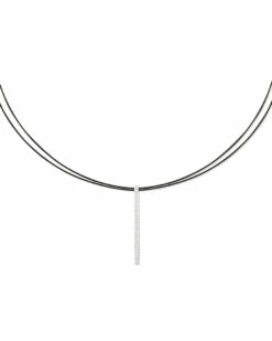 ALOR Noir 18K 0.16 Ct. Tw. Diamond Necklace Women Necklaces