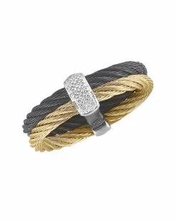 ALOR Noir 18K 0.05 Ct. Tw. Diamond Ring Women Rings