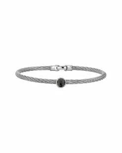 ALOR Classique 18K White Gold & Black Onyx Bracelet Women Bracelets