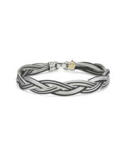 ALOR Noir 18K & Stainless Steel Cable Bracelet Women Bracelets