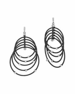 ALOR Noir 18K 0.16 Ct. Tw. Diamond Earrings Women