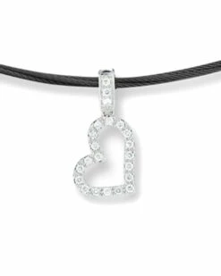 ALOR Noir 18K 0.19 Ct. Tw. Diamond Necklace Women Necklaces