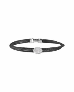 ALOR Noir 18K 0.16 Ct. Tw. Diamond Bracelet Women Bracelets