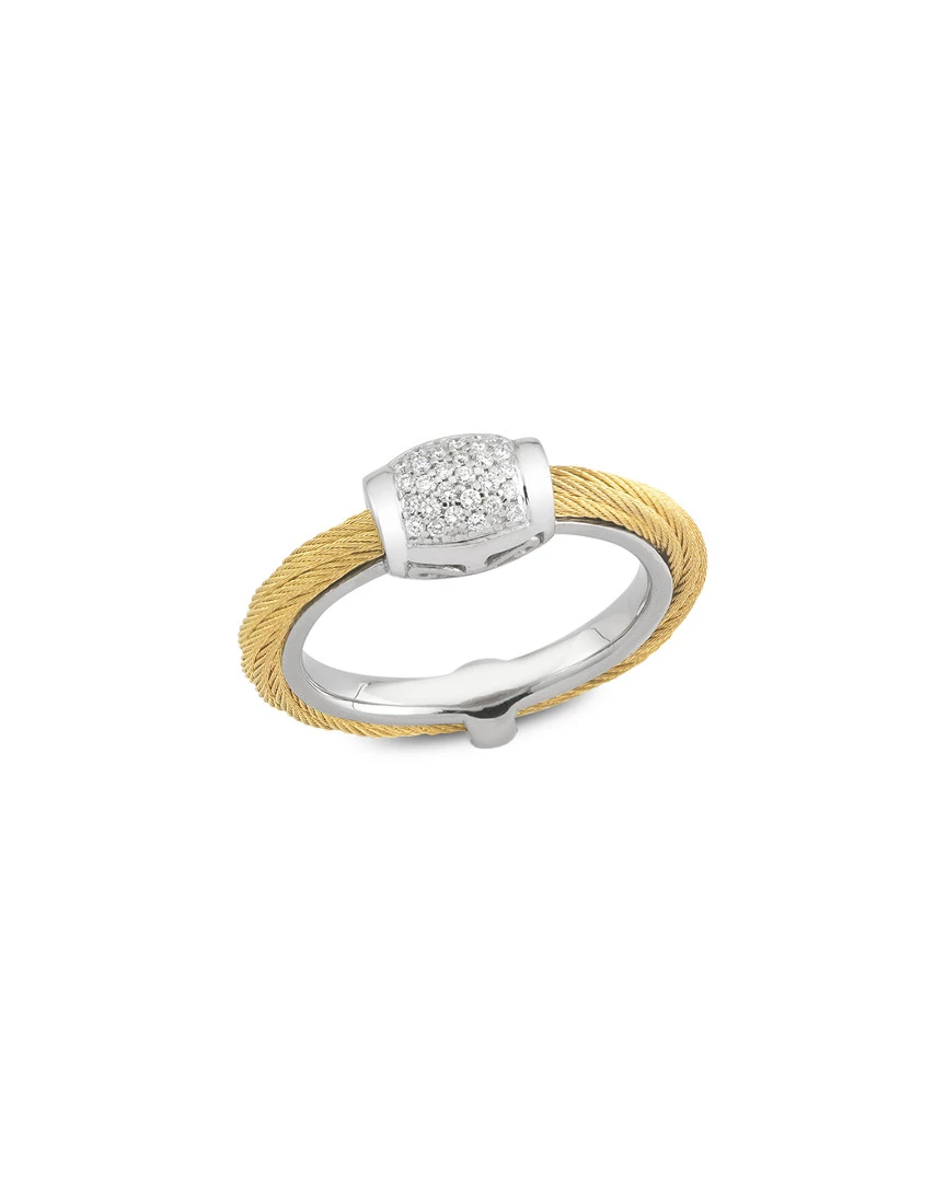 ALOR Classique 18K 0.14 Ct. Tw. Diamond Ring Women Rings