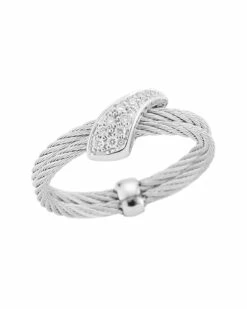 ALOR Classique 18K & Stainless Steel Diamond Ring Women Rings