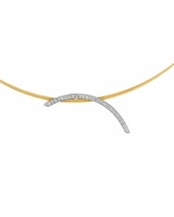 ALOR Classique 18K & Stainless Steel 0.24 Ct. Tw. Diamond Necklace Women Necklaces