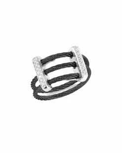 ALOR Noir 18K 0.12 Ct. Tw. Diamond Ring Women Rings