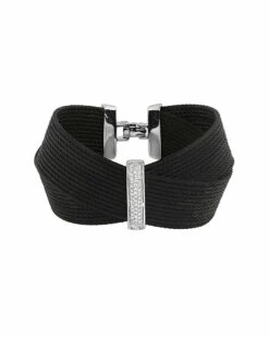 ALOR Noir 18K 0.43 Ct. Tw. Diamond Bangle Women Bracelets