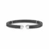ALOR Men's 18K & Stainless Steel Diamond Cable Cuff Women Bracelets
