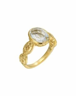 DeLatori By ALOR 18K Over Silver Ring Women Rings