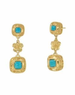 DeLatori By ALOR 18K Over Silver Earrings Women