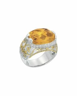 DeLatori By ALOR 18K & Silver Ring Women Rings