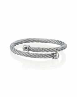 ALOR Stainless Steel Cable Bangle Bracelet Women Bracelets