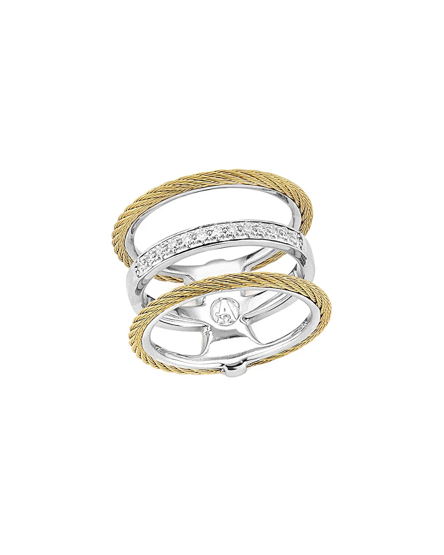 ALOR Classique 18K 0.11 Ct. Tw. Diamond Ring Women Rings