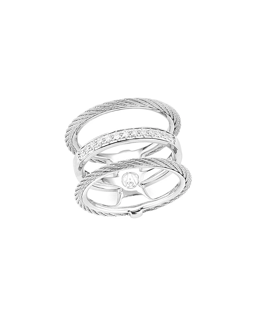 ALOR Classique 18K 0.11 Ct. Tw. Diamond Ring Women Rings