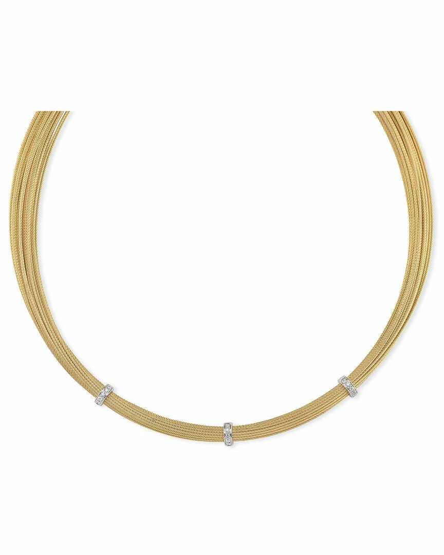 ALOR Classique 18K Diamond Cable Necklace Women Necklaces