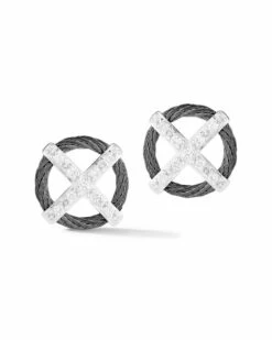 ALOR 18K 0.15 Ct. Tw. Diamond Earrings Women