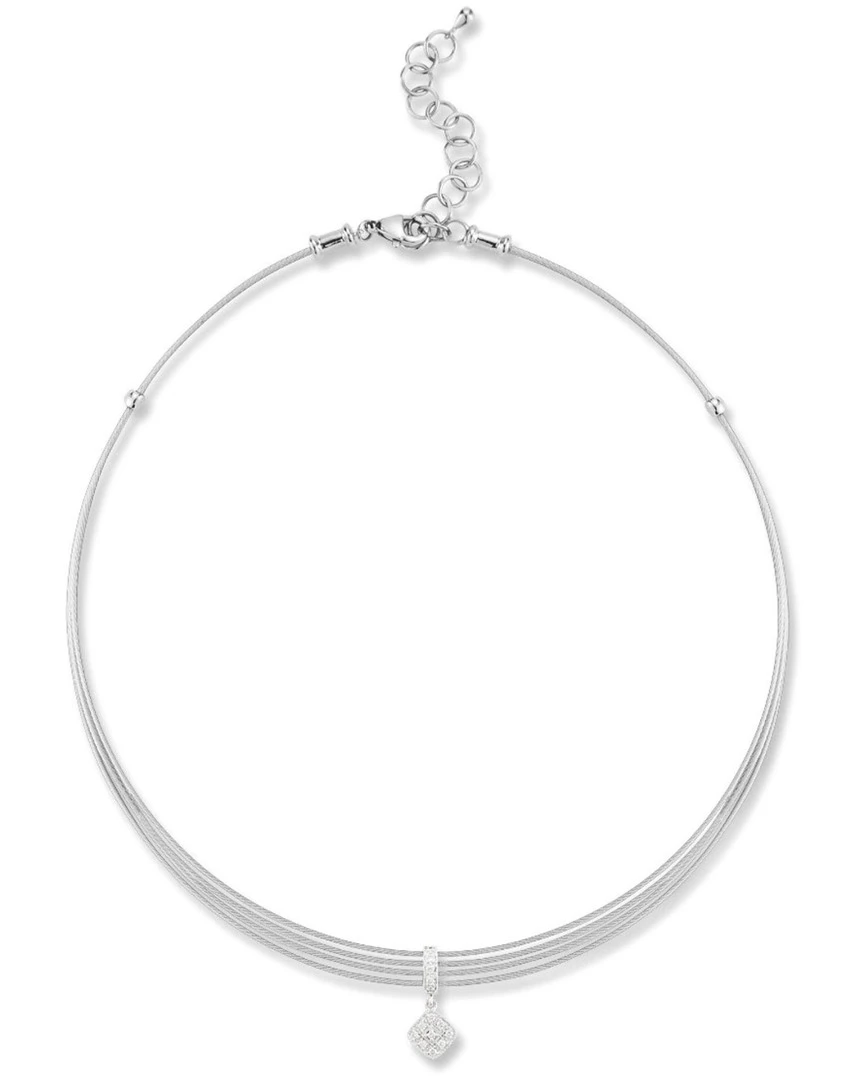 ALOR 18K 0.10 Ct. Tw. Diamond Necklace Women Necklaces