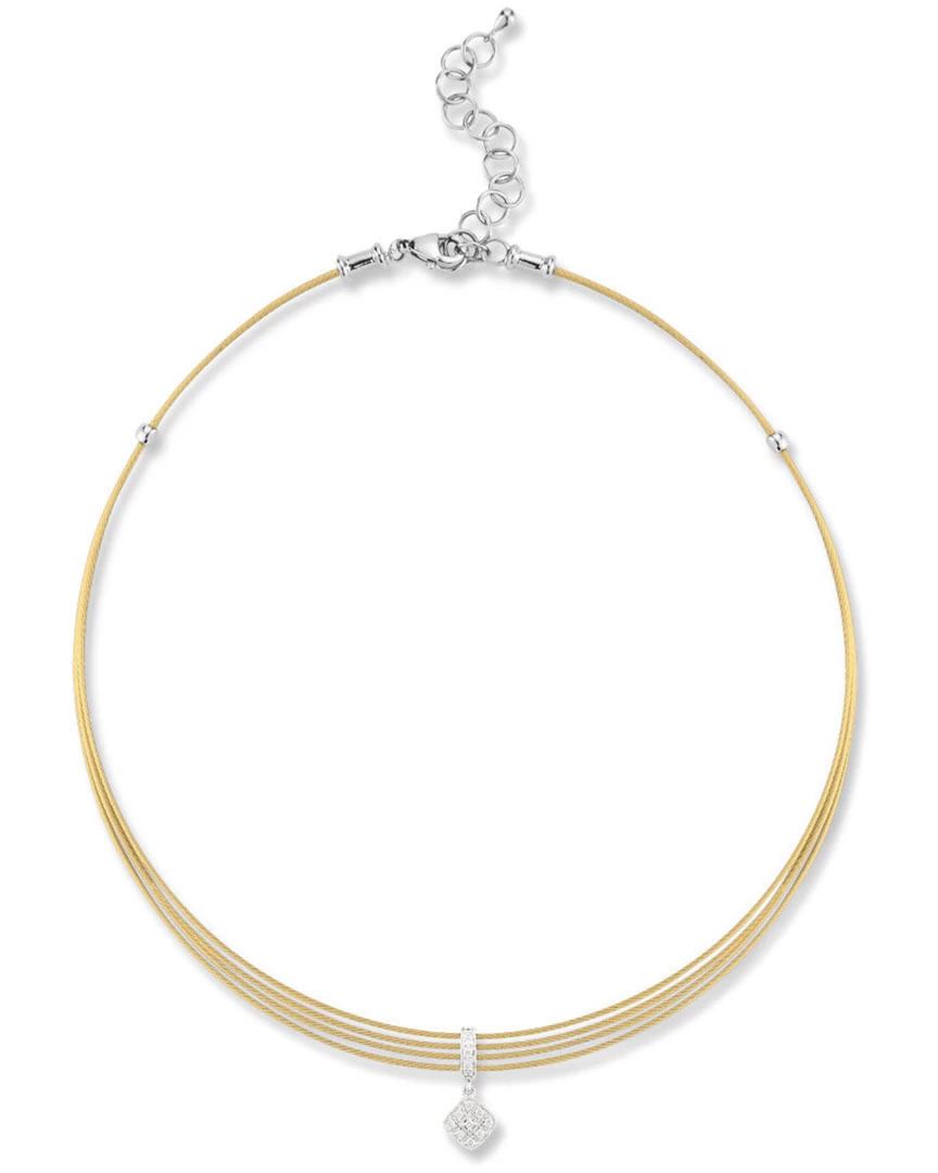 ALOR 18K 0.10 Ct. Tw. Diamond Necklace Women Necklaces