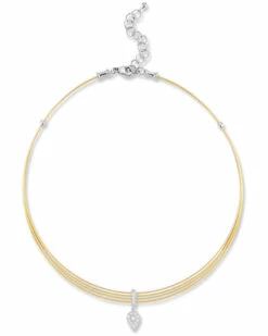 ALOR 18K 0.11 Ct. Tw. Diamond Necklace Women Necklaces