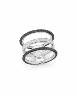 ALOR 18K 0.11 Ct. Tw. Diamond Ring Women Rings