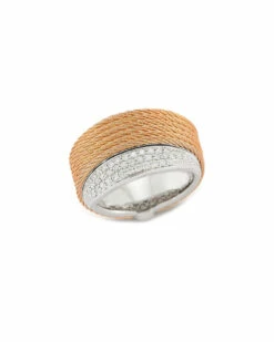 ALOR 18K 0.36 Ct. Tw. Diamond Ring Women Rings