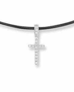 ALOR Noir 18K 0.14 Ct. Tw. Diamond Necklace Women Necklaces