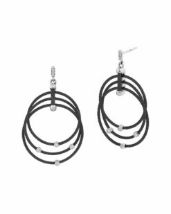 ALOR Noir 18K Diamond Earrings Women