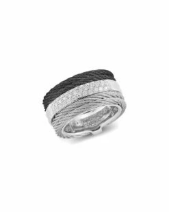 ALOR Noir 18K 0.28 Ct. Tw. Diamond Ring Women Rings