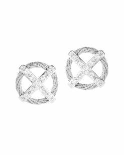 ALOR Classique 18K 0.15 Ct. Tw. Diamond Earrings Women